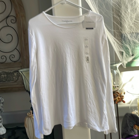 NWT Croft and barrow long sleeve white T-shirt new with tags size large - Picture 1 of 5